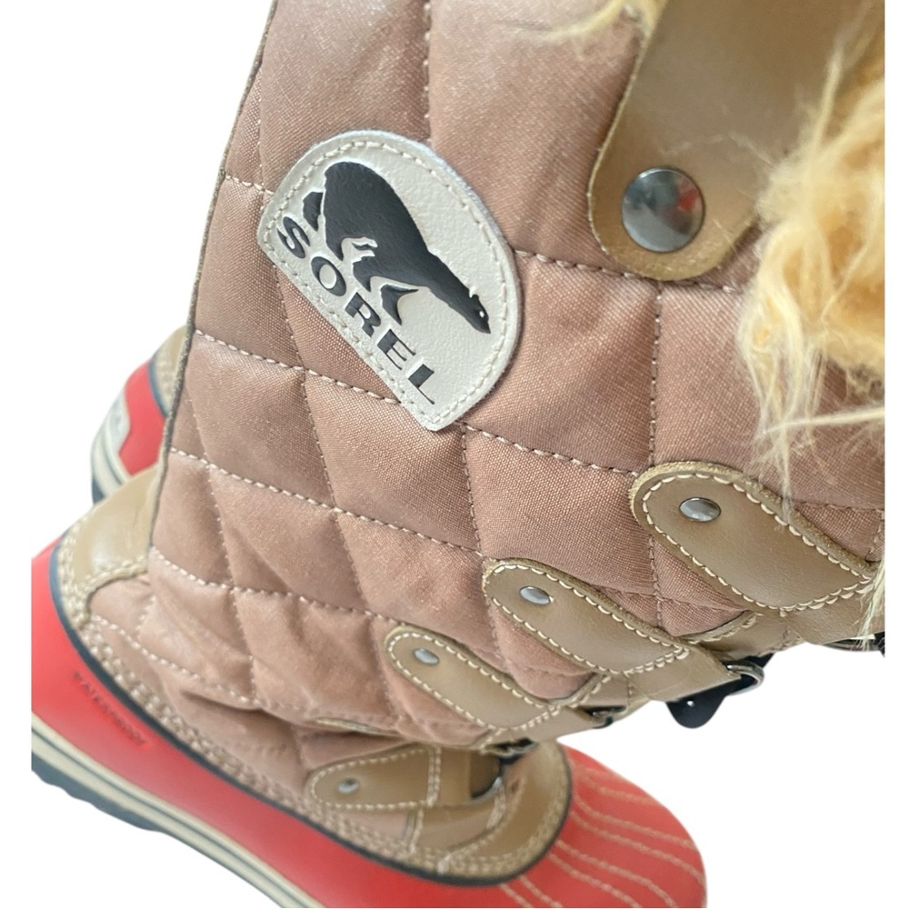 Sorel Tofino Joan Snow Lace Up Tall Boots Winter Waterproof Insulated Faux Fur 9 - Picture 5 of 9